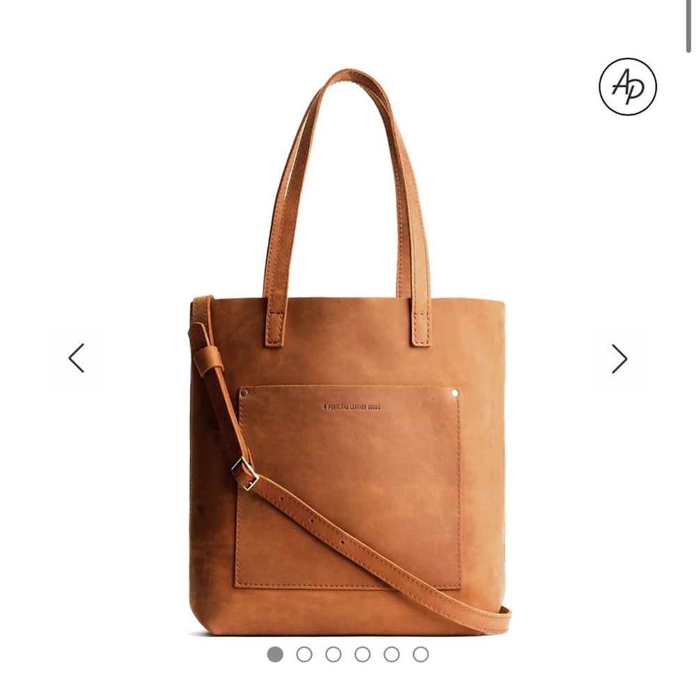 PORTLAND LEATHER TOTE WITH ZIPPER AND CROSSBODY STRAP